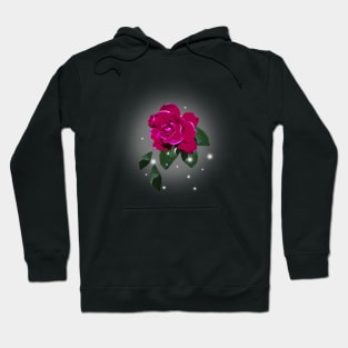 Wine Colored Rose Hoodie